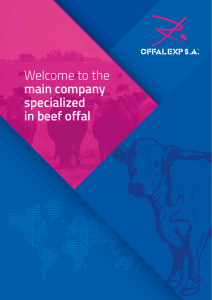 Welcome to the main company specialized in beef offal