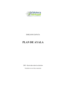 PLAN DE AYALA - Biblioteca Virtual Universal