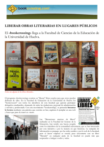 LIBERAR OBRAS LITERARIAS EN LUGARES PÚBLICOS El