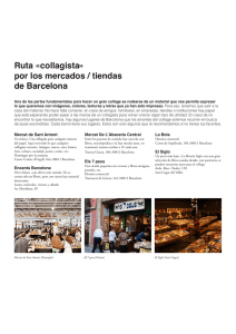 Ruta «collagista» por los mercados / tiendas de Barcelona