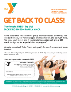 get back to class! - Jackie Robinson Family YMCA
