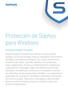 Protección de Sophos para Windows