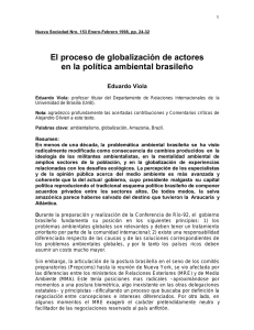 El proceso de globalización de actores en la