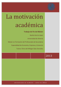la motivación académica - Repositorio Institucional de la UAL