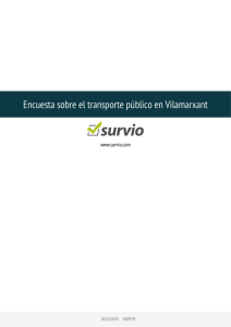 Encuesta sobre el transporte público en Vilamarxant