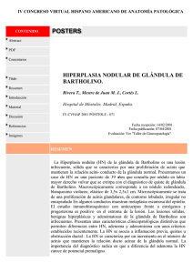 hiperplasia nodular de glándula de bartholino.