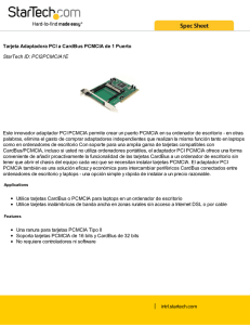 Tarjeta Adaptadora PCI a CardBus PCMCIA de 1 Puerto StarTech ID