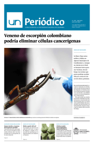 Veneno de escorpión colombiano podría eliminar