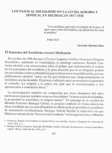 los pasos al socialismo en la lucha agraria y