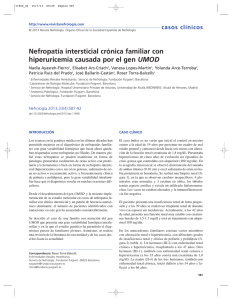 Nefropatía intersticial crónica familiar con hiperuricemia causada