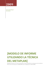 modelo informe - Universidad Miguel Hernández