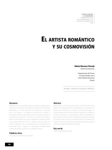 El artista romántico y su cosmovisión
