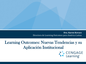 Learning Outcomes: Nuevas Tendencias y su Aplicación Institucional