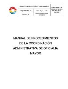 manual de procedimientos de la coordinación administrativa