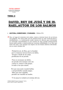 DAVID, REY DE JUDÁ Y DE IS- RAEL,AUTOR DE LOS SALMOS