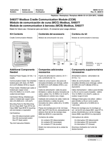 S48377 Modbus Cradle Communication Module (CCM) Módulo de