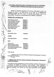 acta final: signatura del i conveni col-lectiu autonòmic \ d