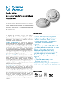 Detectores de temperatura Serie5600 System Sensor