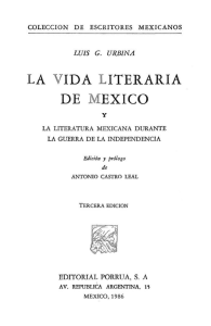pdf La vida literaria de México y la literatura mexicana durante la