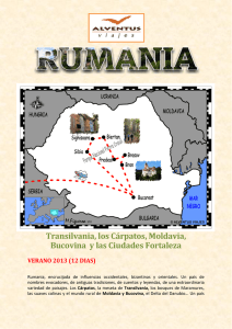 Transilvania, los Cárpatos, Moldavia, Bucovina y las Ciudades