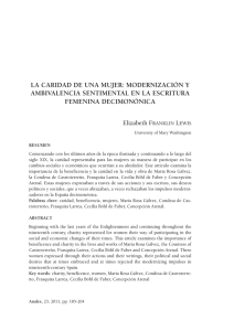 pdf La caridad de una mujer: modernización y ambivalencia