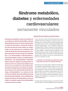 Síndrome metabólico, diabetes y enfermedades cardiovasculares