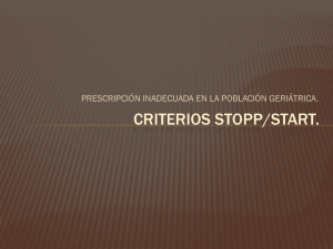 CRITERIOS STOPP/START.