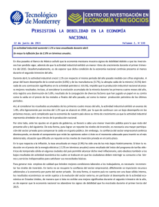 persistirá la debilidad en la economía nacional