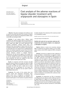 Cost analysis of the adverse reactions of bipolar disorder treatment