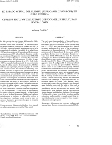 EL ESTADO ACTUAL DEL HUEMUL (HIPPOCAMELUS BIS ULC