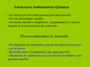 Estructuras Sedimentarias Químicas Procesos principales de