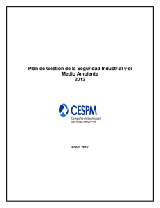 Plan de Gestión de la Seguridad Industrial y el Medio