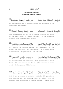 (kitabu as-Saalati) (Libro de Oración formal) Las obligaciones en la