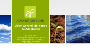 Visión General del Fondo de Adaptation