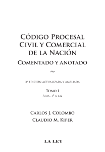 Código Procesal Civil y Comercial de la Nación