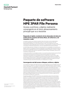 Paquete de software HPE 3PAR File Persona con acceso a archivos