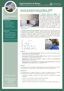 Espectrometría de Masas - Universitat de València