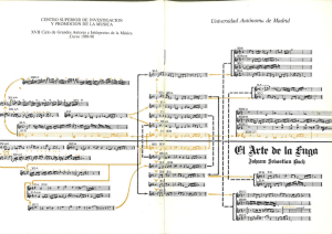 El Arte de la Fuga, J.S. Bach, abril, 1990