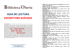 78. Escriptors suïcides, novembre, 2008 - Ajuntament de Vila-real