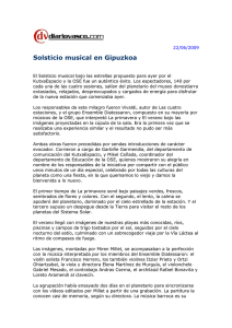 Solsticio musical en Gipuzkoa