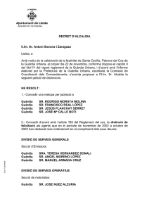 Distincions  - Ajuntament de Lleida