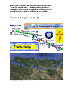 Mapas de la Etapa 29 del Camino de Santiago Francés: Portomarin