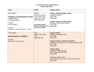 Peribáñez y el Comendador de Ocaña Aproximaciones a la Bioética