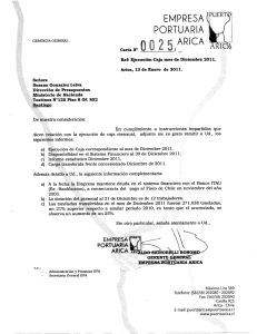 presupuesto ejecucion al 31 de diciembre del 2011