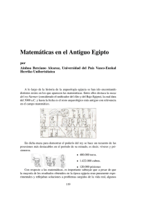 Matemáticas en el Antiguo Egipto