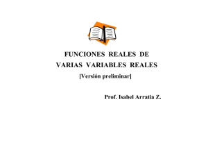 funciones reales de varias variables reales