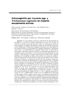 Vulvovaginitis por Candida spp. y Trichomonas vaginalis en