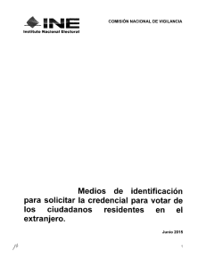 Medios de identificación para solicitar la credencial para votar de