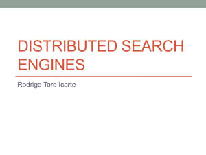 Distributed Search Engines