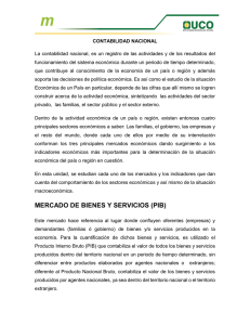 MERCADO DE BIENES Y SERVICIOS (PIB)